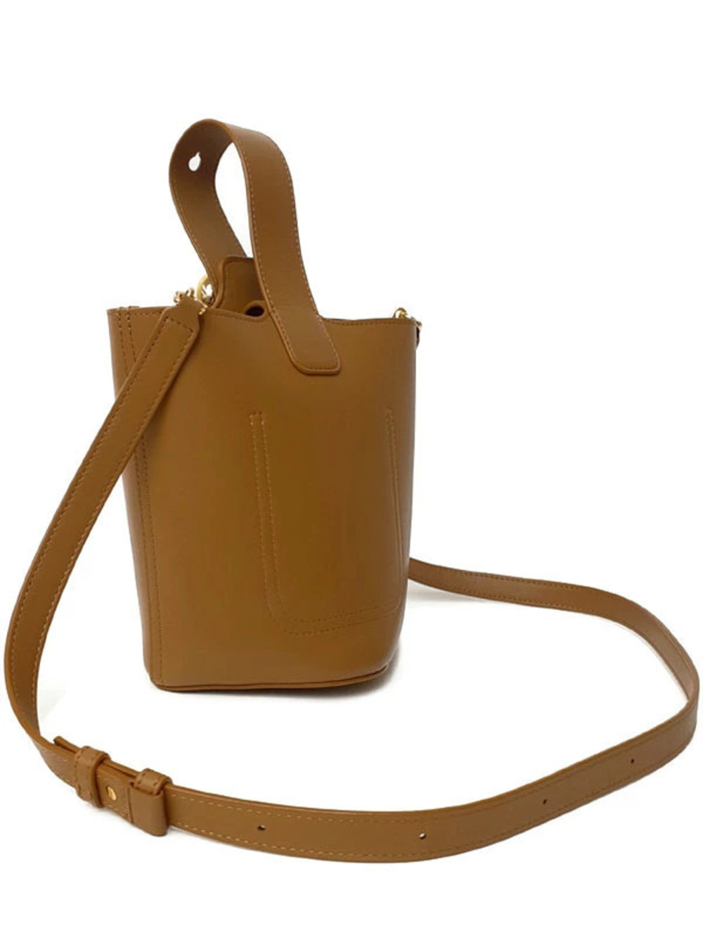 Loewe Bucket Pele Brown leather calfskin Bag